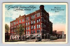 Quincy IL-Illinois, Gem City Business College, Antique, Vintage c1917 Postcard picture