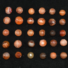 Lot Sale 30 Large Ancient Yemeni Aqeeq Carnelian Stone Beads in Good Condition picture