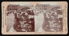 Market in front of military academy, Antigua, Guatemala, C. A. Old Photo picture