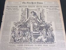 1926 JAN 10 NY TIMES AUTO SECTION - NATINAL MOTOR SHOW SETS RECORD - NT 7090 picture