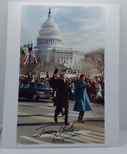 Jimmy Carter & Rosalynn Signed 8x10 Photo Inaugural Parade Auto Full Signature picture