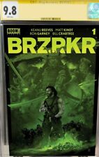 BRZRKR #1 (LMTD TO 400) SIGNED BY KELLY EXCLUSIVE GREEN VARIANT CGC YELLOW 9.8 picture