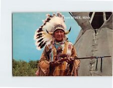 Postcard Chief Standing Eagle Hello from Remer Minnesota USA picture
