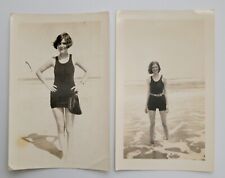 1920s Female Bikini Photo Oceanside Lot  picture