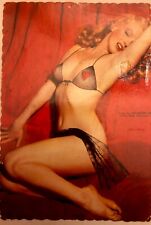 Postcard: Marilyn Monroe Norma Jean Pinup postcard Redhead 80's used picture