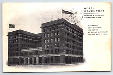 Vintage Postcard 1908 Hotel Davenport, Davenport, Iowa (IA) picture