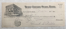 SBB159 Bank Check Tripp County State Bank 1920 Colome SD South Dakota picture