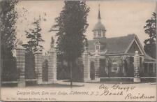 Postcard Georgian Court Gate + Lodge Lakewood NJ 1905 picture
