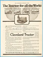 1918 Cleveland Crawler Tractor Vintage Ad OH Cletrac Farm Tractor Plows Plants picture