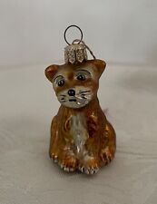 The Discovery Channel Store - MUTT / DOG Blown Glass Christmas Ornament - Poland picture