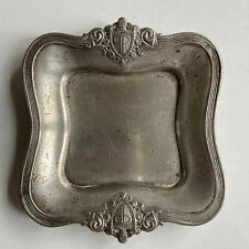 Antique The Plaza New York Silver Soldered Butter Pat picture