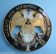 Masonry 32nd Degree Cut Out Car Emblem Scottish Rite Auto Rear Emblem Masonic picture