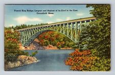 Greenfield MA-Massachusetts, French King Bridge, Antique Vintage Postcard picture