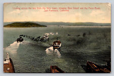 c1910 Bay From Ferry Tower Boats Goat Island San Francisco California P777 picture