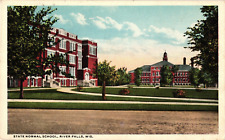 State Normal School RIVER FALLS Wisconsin c1915 Postcard picture