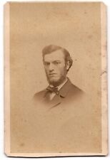 ANTIQUE CDV CIRCA 1860s J.W. BLACK HANDSOME BEARDED MAN IN SUIT BOSTON MA. picture