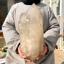 12.2lb Large Natural White Quartz Crystal Wand Skeleton Point Specimen Healing picture
