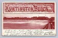 Huntington Beach California ~ Antique Orange County Postcard UDB 1906 picture