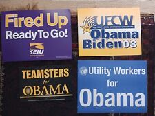 2008 UFCW, SEIU Unions For Barack Obama Biden. Plus TEAMSTERS, UTILITY WORKERS. picture