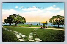 Waco TX-Texas, Scene At Lake Waco, Antique, Vintage Souvenir Postcard picture