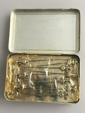 Vintage Antique Medical Surgical Instrument Needles No.1 Metal box Esco picture
