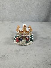 Vtg Crystal Falls Village City Hall Miniature Building 1993 Winter 2.5