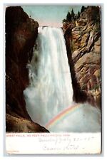 Great Falls Yellowstone Park WY Wyoming UNP Haynes UDB Postcard W18 picture