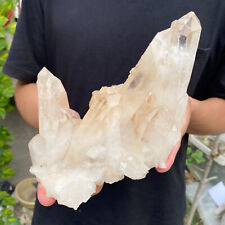3lb Natural Clear White Quartz Crystal Cluster Rough Healing Specimen picture