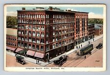 Portland ME-Maine, Congress Square Hotel, Advertisement, Vintage c1922 Postcard picture