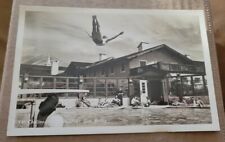 Vintage  REAL PHOTO POSTCARD Diver at Pool Male Diving SUN VALLEY IDAHO Z3 picture
