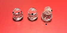 Swarovski Crystal Figurines Set Of 3 Mini picture