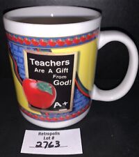 Vintage Teachers Are A Gift From God Apple Ceramic Coffee Mug Teacher Gift picture