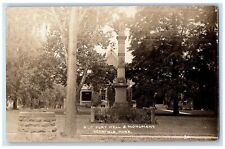 c1910's Old Fort Well & Monument Deerfield Massachusetts MA  RPPC Photo Postcard picture