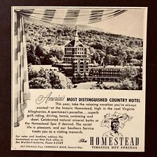 1948 Homestead Virginia Hot Springs Advertisement Vacation Resort Vtg Print AD picture