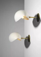 Serge Mouille ' Wall Lamp in Black Fixture Design Mid century picture