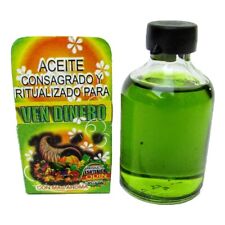 Ven Dinero Aceite Consagrado y Ritualizado / Money Drawing Oil Ritualized Green picture