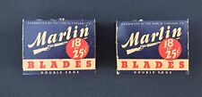 2 Boxes Of Marlin Firearms Razor Blades 18 & 18 Count NOS picture