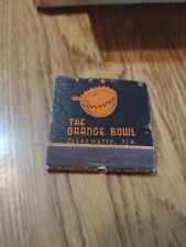 USED  MATCHBOOK: FEATURE.  THE ORANGE BOWL. CLEARWATER, FLORIDA    MB163 picture