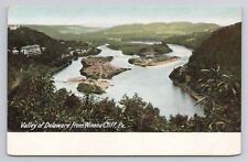 Valley of Delaware From Winona Cliff Pennsylvania c1907 Antique Postcard picture