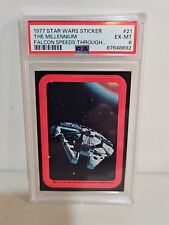 1977 Topps Star Wars Sticker #21 The Millennium Falcon PSA 6 Series 1 picture