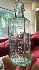 Dr. WISTAR'S BALSAM OF WILD CHERRY Philadelphia PA 5” Quack Medicine Bottle 1880 picture