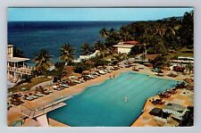 Oracabessa-Jamaica, Pool At Playboy Club Hotel, Vintage c1966 Souvenir Postcard picture