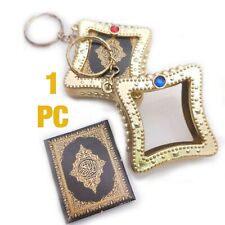 Islamic Mini Full Arabic Quran Koran Allah Muslim Key Ring Chain 1PC picture