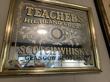 TEACHER’S SCOTCH HIGHLAND CREAM WHISKY MIRROR BAR SIGN  picture