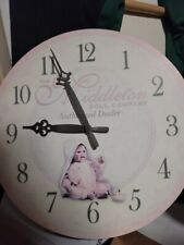 VNC Vintage Lee Middleton Doll Co Authorized Dealer WALL CLOCK 13 in picture