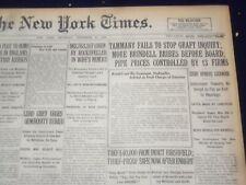 1920 NOVEMBER 25 NEW YORK TIMES - TAMMANY FAILS TO STOP GRAFT INQUIRY - NT 8461 picture