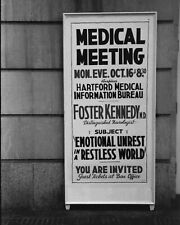 Hartford, Connecticut-medical meeting sign Vintage Old Photo Reprints picture