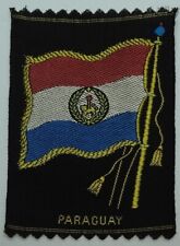 Vintage American Tobacco Co. NY, PARAGUAY FLAG Premium Black Embroidered picture