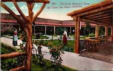 Postcard The Court, Ramona's Home, Old Town, San Diego, California picture