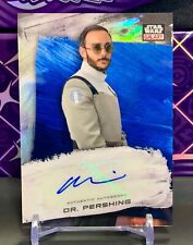 2022 Topps Chrome Star Wars Galaxy - Dr. Pershing  #ga-oa Blue Auto 53/150 picture